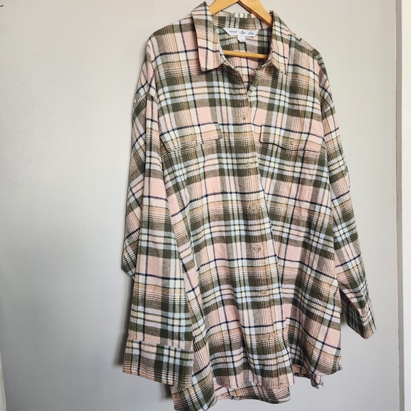 Old Navy 3X long sleeve flannel NWOT - Picture 2 of 6